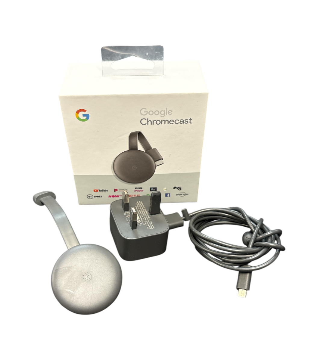 Pre-owned Google Chromecast 3rd Gen (Boxed) - Own4Less